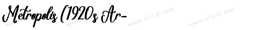 Metropolis (1920s Ar字体转换